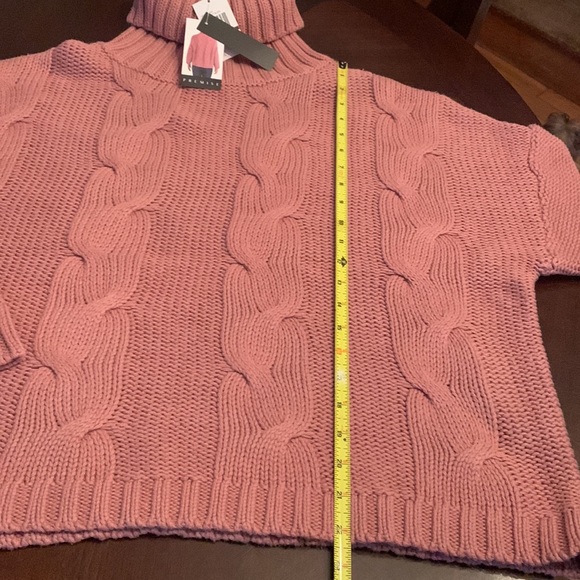 Premise dusty blush turtleneck or platinum (tan) sweater. NWT XL Tan is NWOT. - Picture 6 of 7